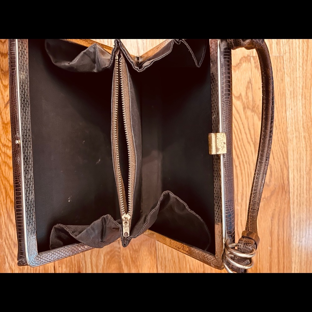 Vintage Handbag Crocodile Pattern - Picture 6 of 8